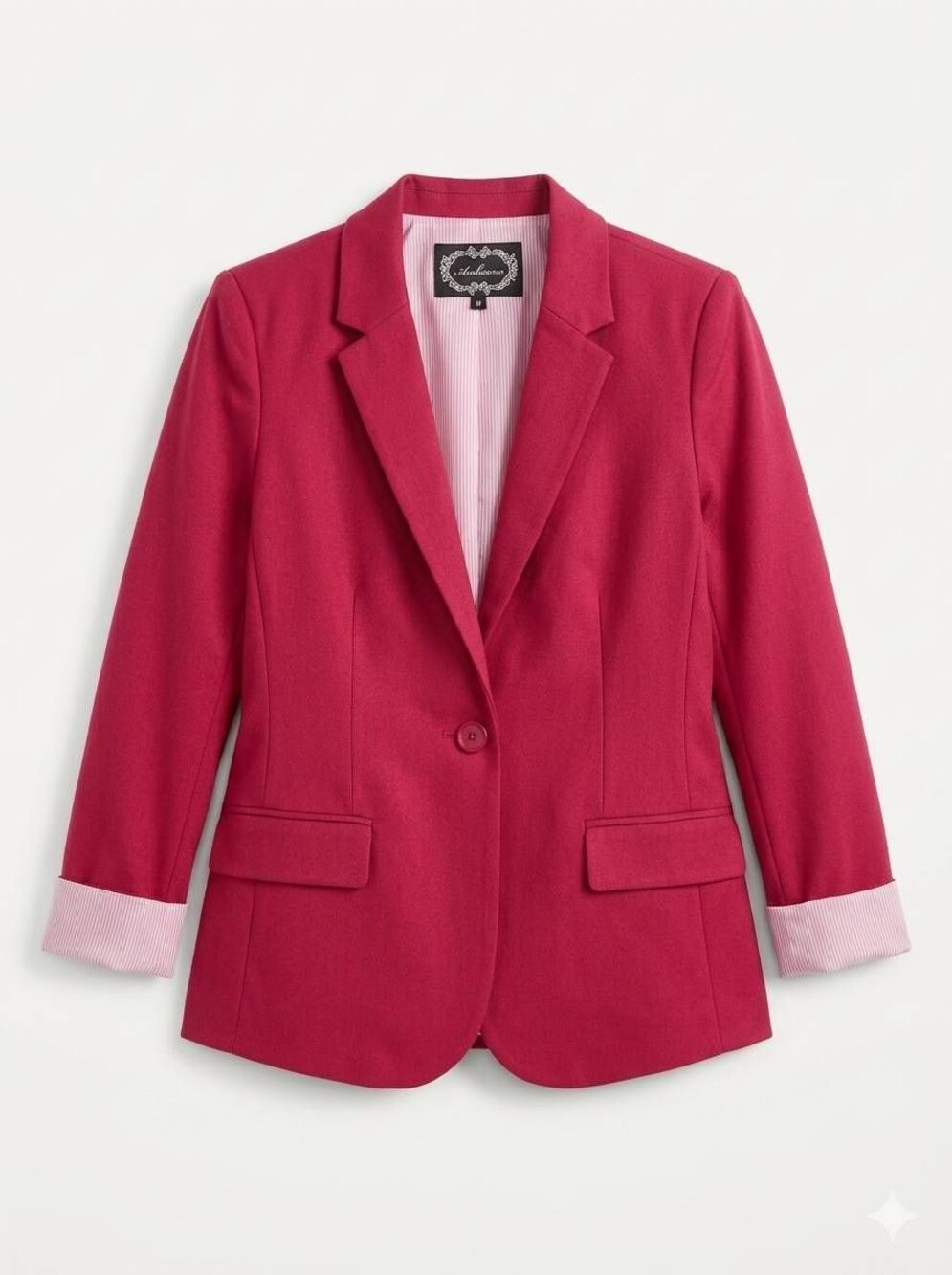☔️🩵Ambiance Red Lightweight Boyfriend Blazer Jacket Medium